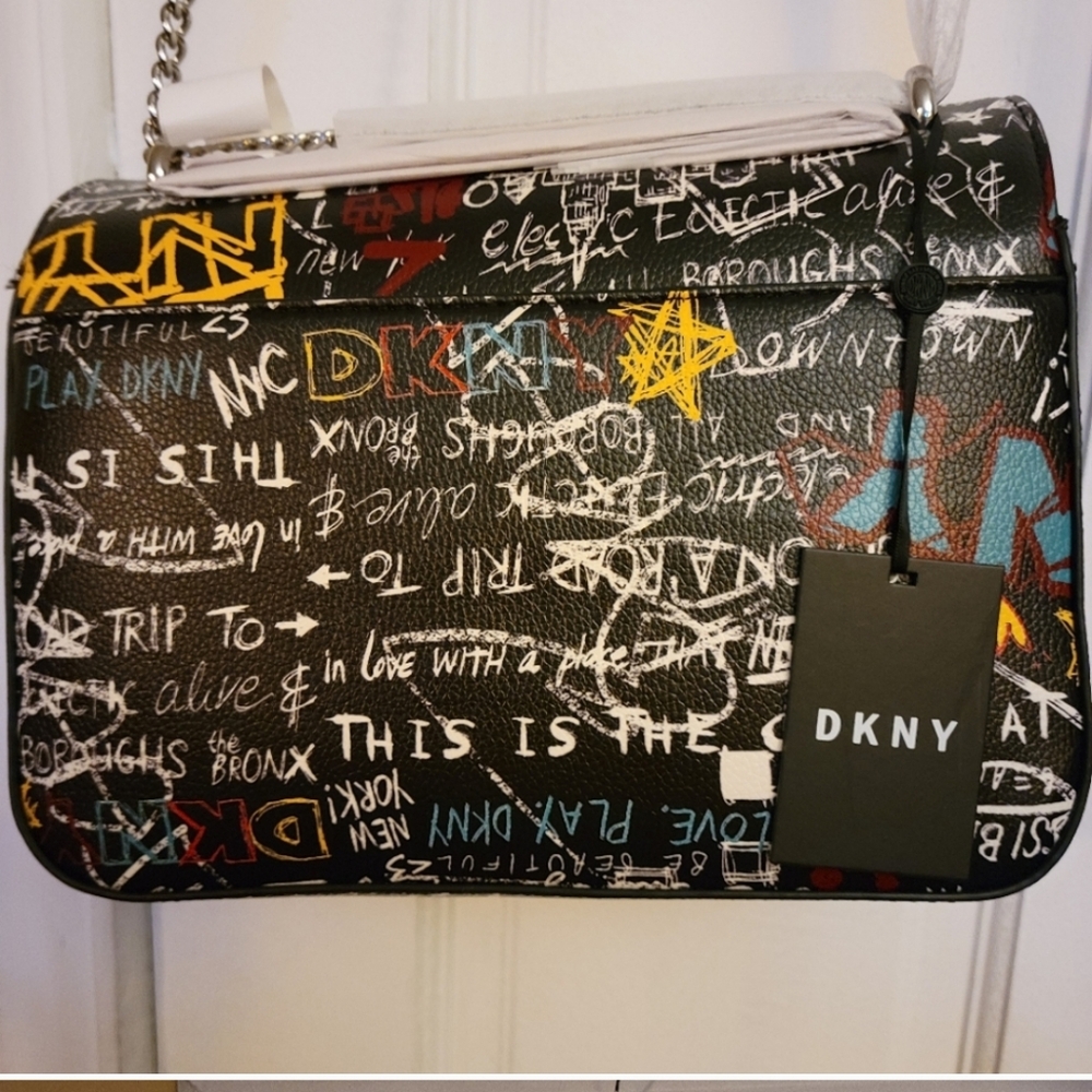DNKY Cleo  Iconic Graffiti Shoulder/Crossbody Bag